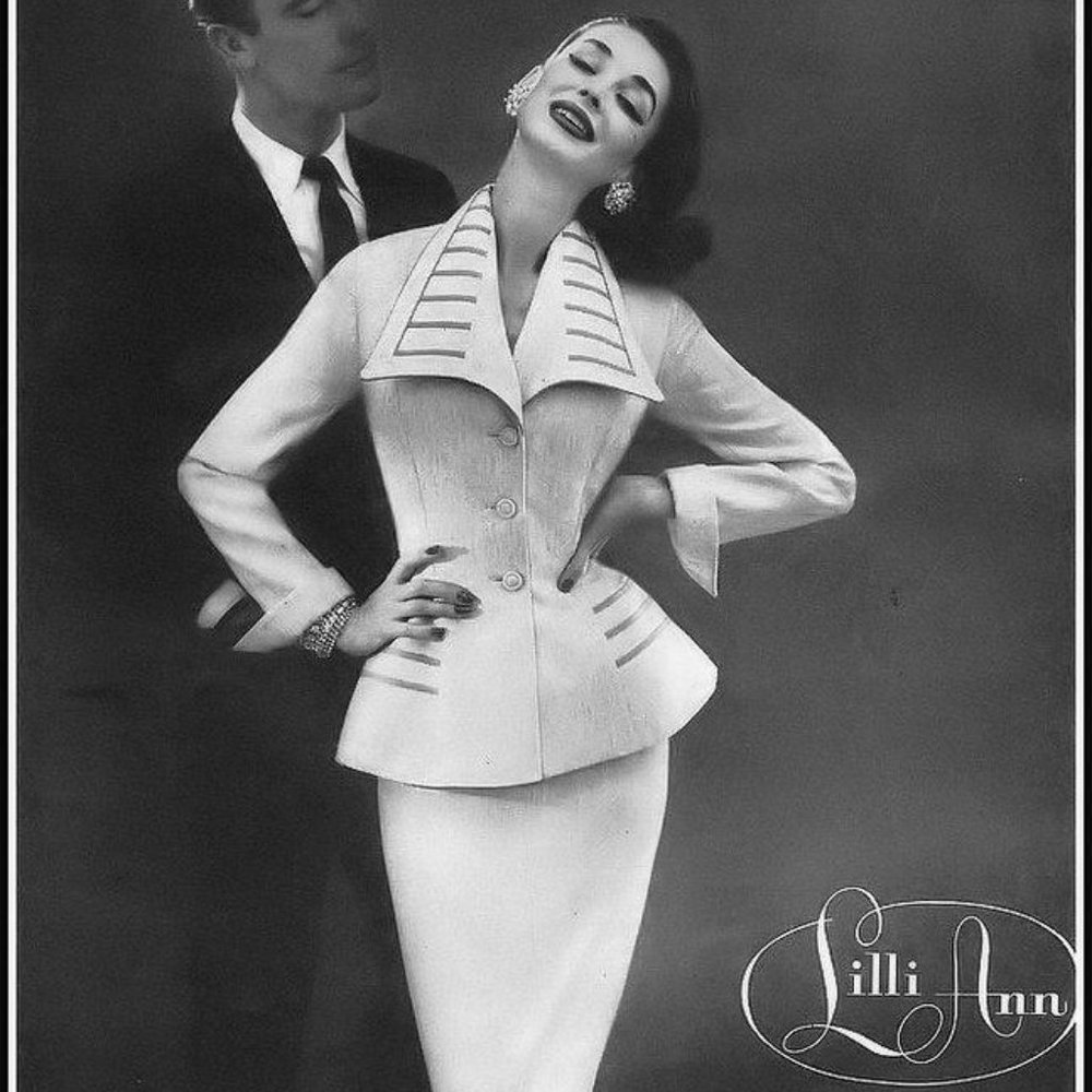 1950s Lilli Ann Hourglass Suit (as seen in Vogue's March 1956 ad) - Picture 4 of 9